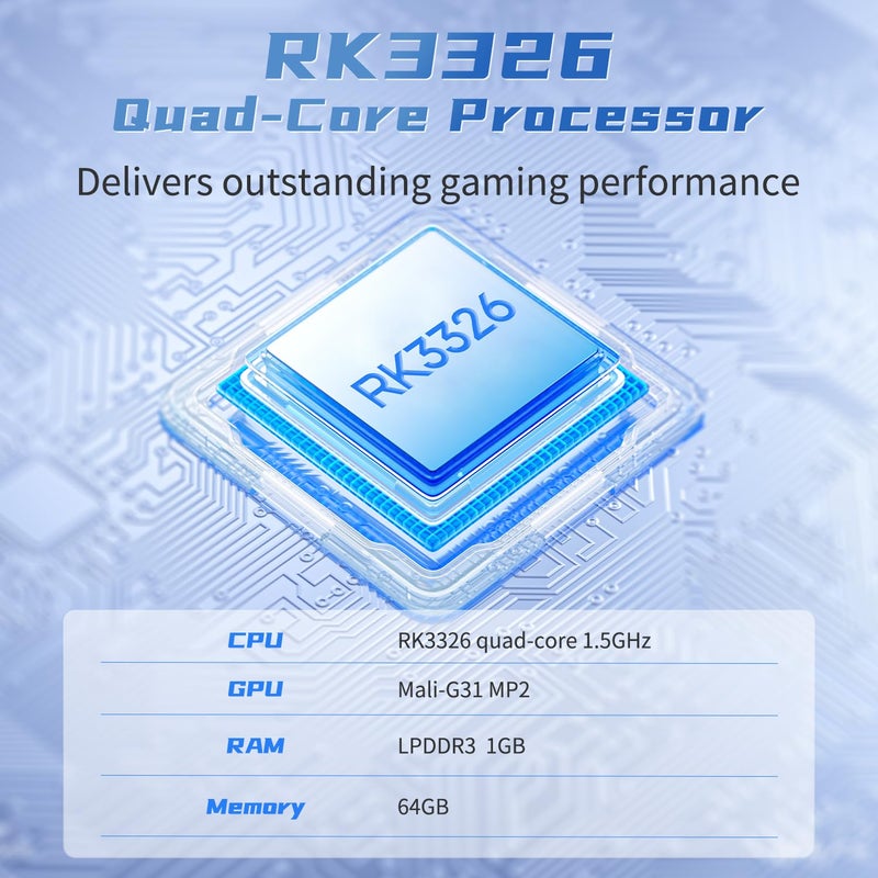 GiipGoop G350 Retro Handheld Game Console G350 Retro Gaming Console 3.5'' IPS Screen Linux 64+32 System Built-in 64G TF Card 20+Emulators Pre-Installed 4371 Games Retro Game Console with 3200mAh Battery Gray - Image 4